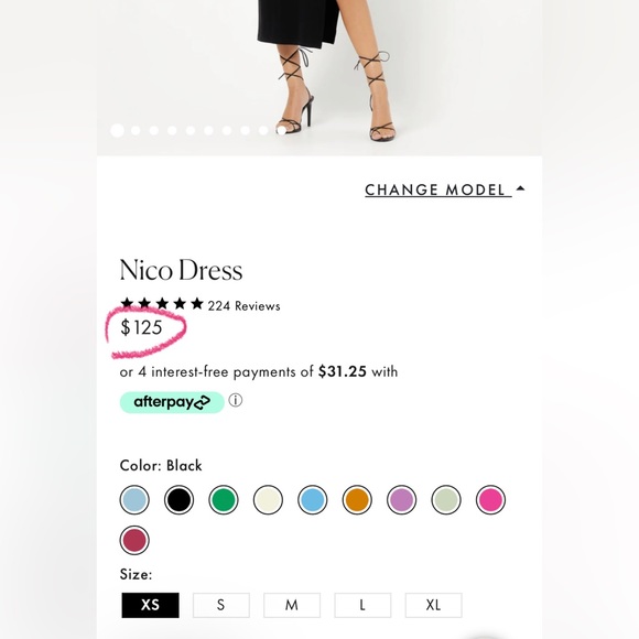 LSPACE NICO DRESS SIZE XL BLACK NWT REVERSIBLE 2 DRESSES IN 1 - Picture 8 of 9